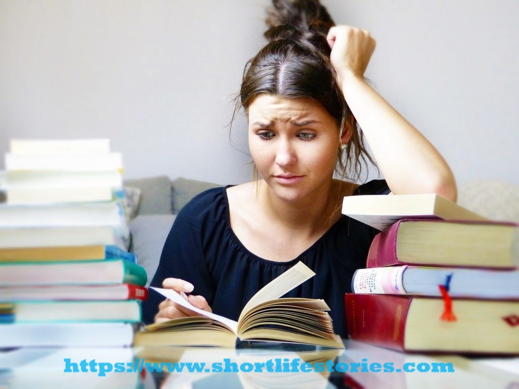 books, woman, girl