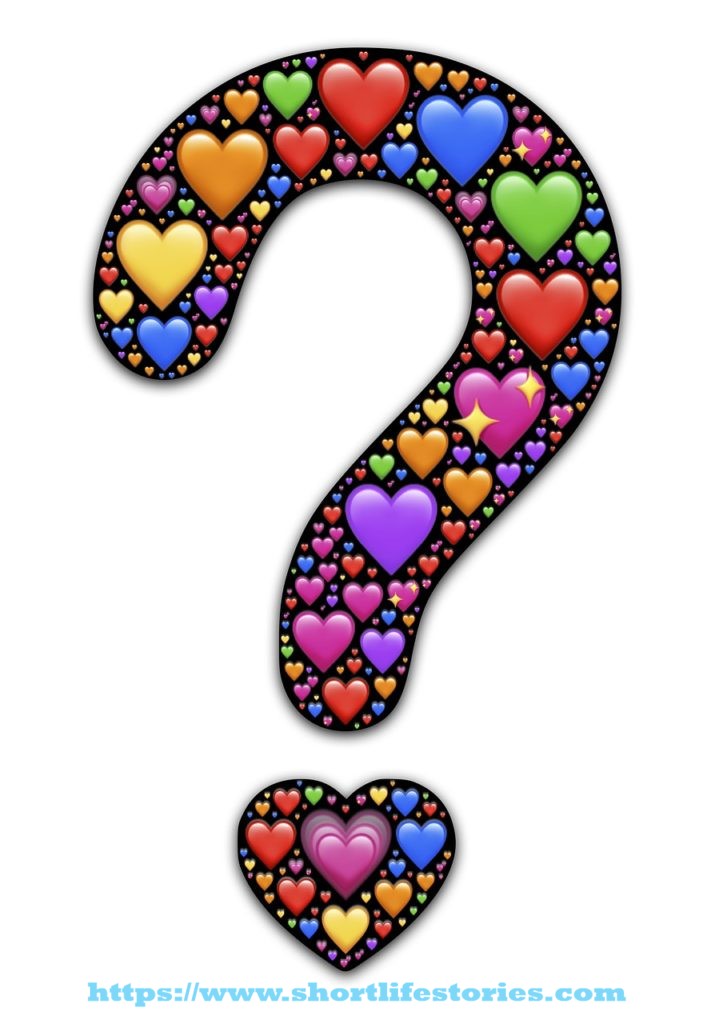 question, hearts, emoji