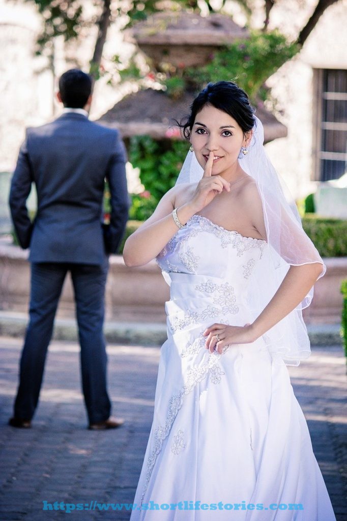 sneaky, bride, finger